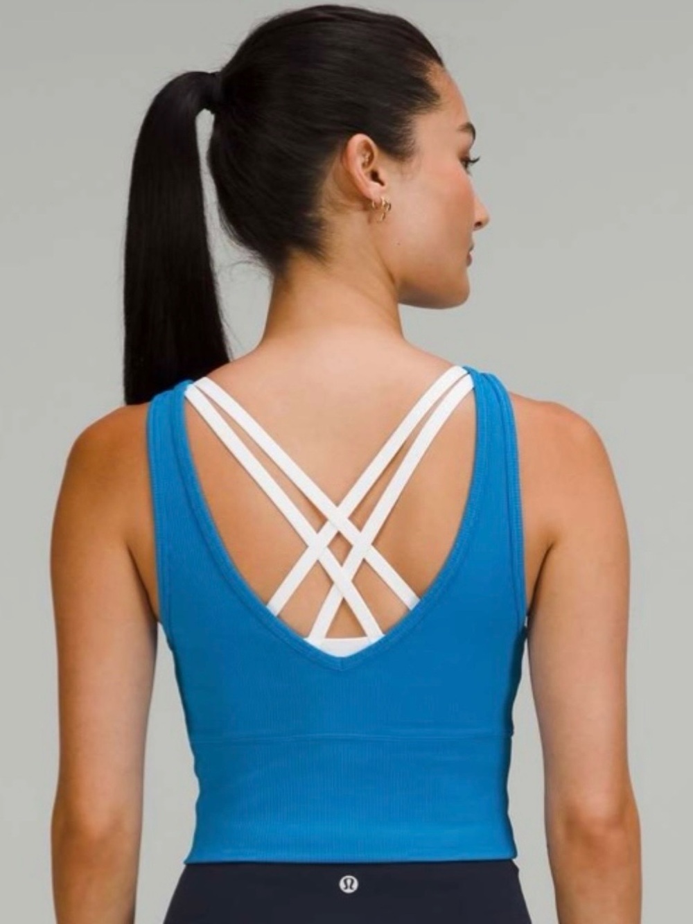 Lululemon Power Pivot Ribbed Tank Top in Poolside - Picture 2 of 8